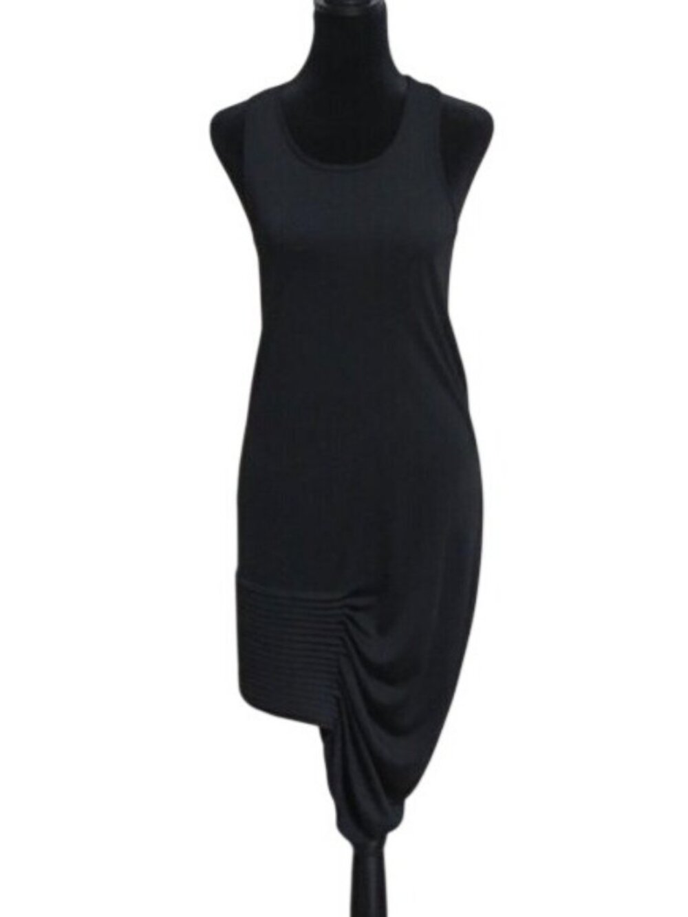 BCBGMaxAzria Black Geometrical design formal dress black tie cocktail scoop neck